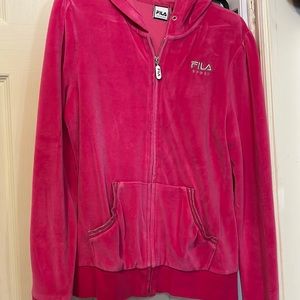 FILA bright pink sweater